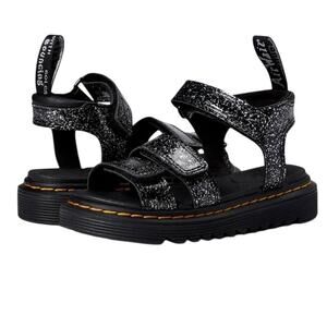 DR. MARTENS YOUTH KLAIRE GLITTER SANDALS US 1